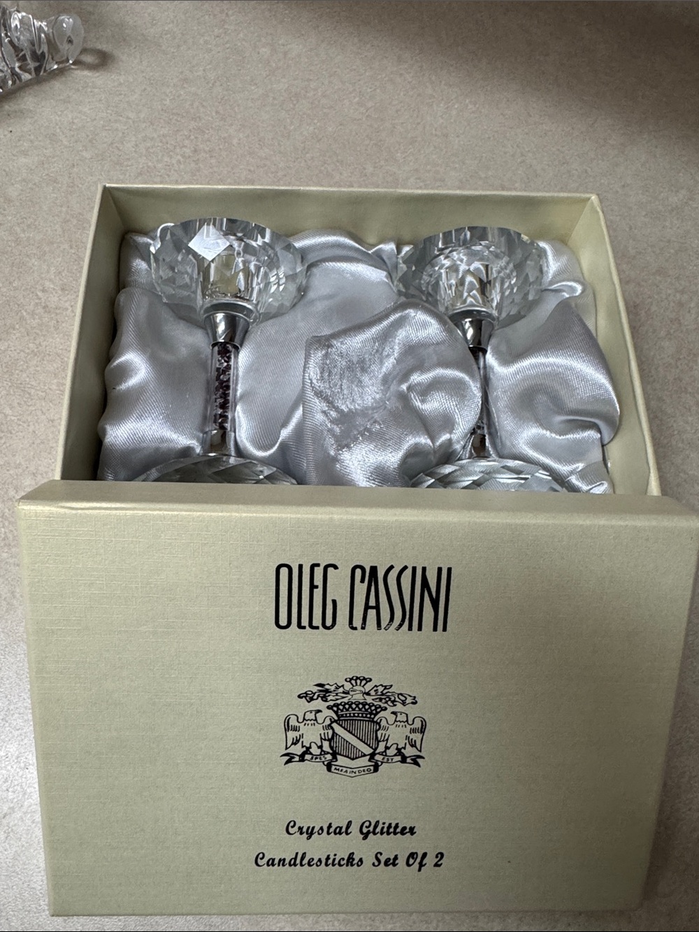 Candle holders crystal